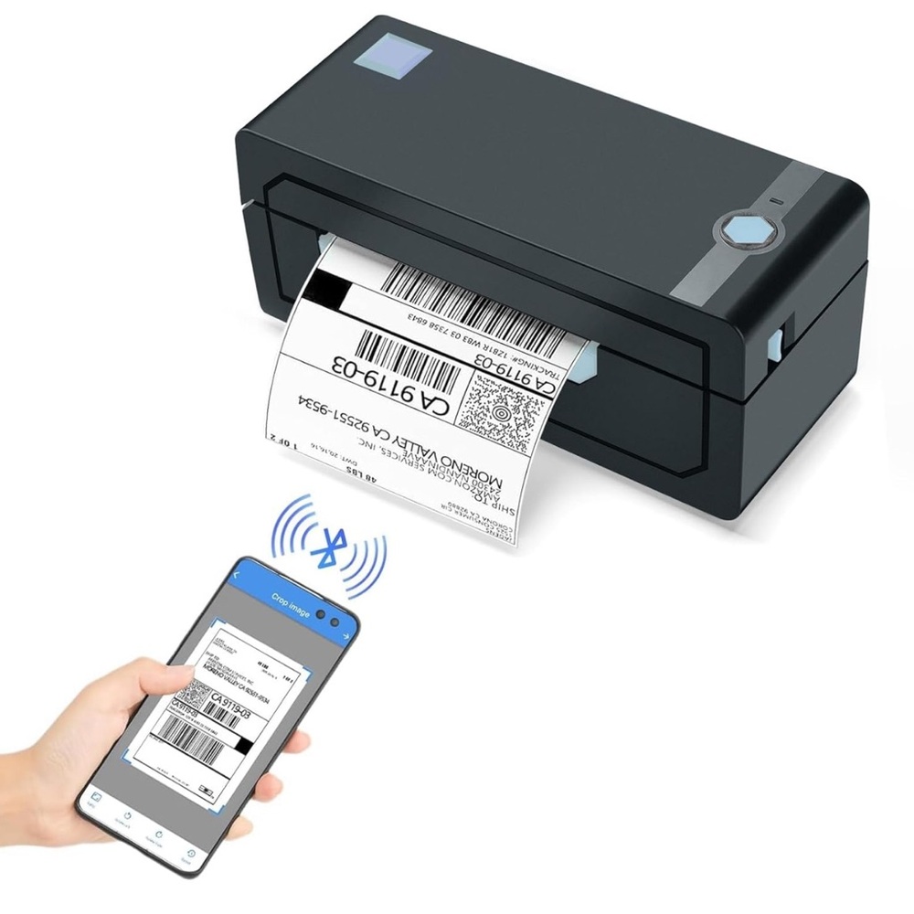 Black Office Label Maker with Thermal Printing - Picture 6 of 6